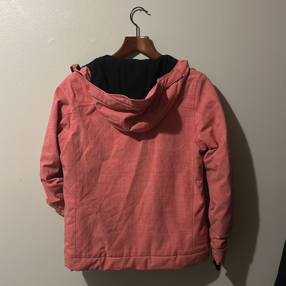 O’Neill Size 10 medium Girls Winter Ski Jacket Pink and Black - Picture 5 of 5